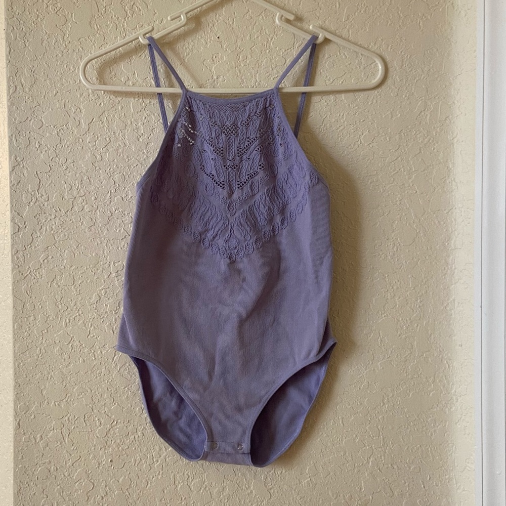 Free People Boho Lilac body suit